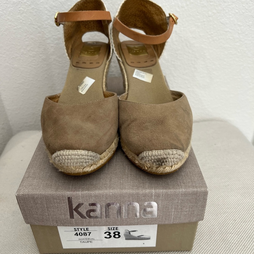 Kanna tan leather espadrilles